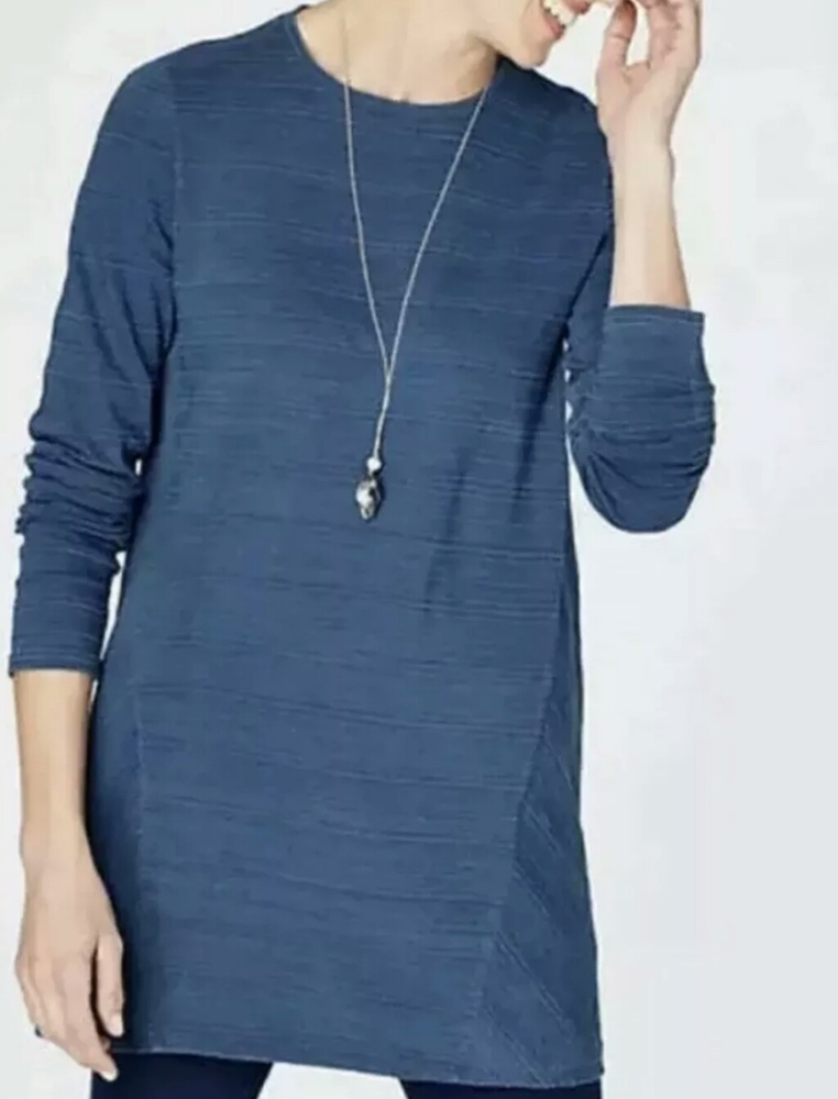 Pure Jill Indigo(J.JILL)Crew Neck tunic size xs